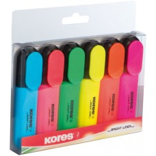 Текст маркер Kores опак.6 цвята