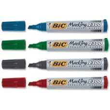 Перманентен маркер BIC скосен връх - зелен Перманентен маркер BIC скосен връх - зелен