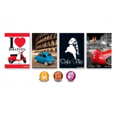 Тетрадка А4 Dolca Vita глитери 42л.ред80г/м2