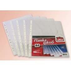 Папка джоб А4 кристал опак.100